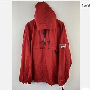 Vintage 90s Men's Marlboro Unlimited Packable Anorak Windbreaker Red Size XL